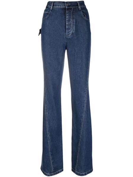 джинсы bootcut с завышенной талией Bottega Veneta 167238575248
