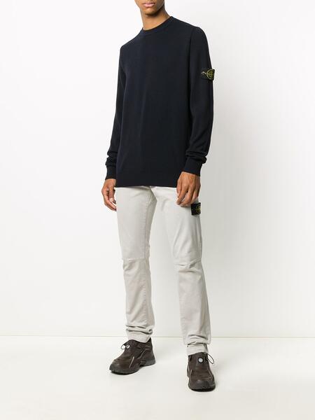 прямые брюки чинос с карманом на молнии Stone Island 155749935149