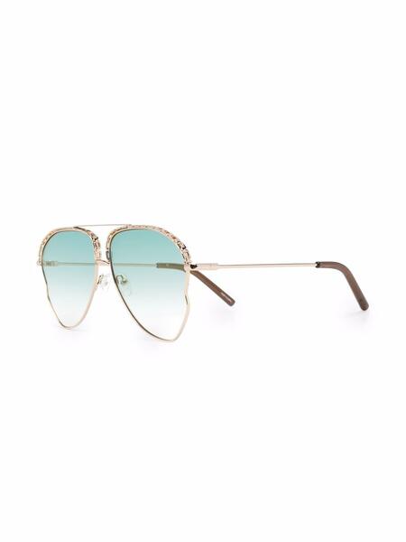 солнцезащитные очки-авиаторы с эффектом градиента Matthew Williamson 16587958636363633263