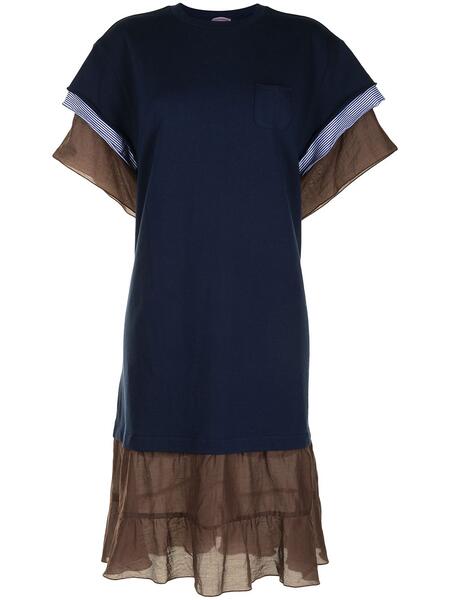 платье-футболка с тюлем UNDERCOVER 1665159049