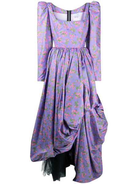 платье с пышной юбкой и цветочным принтом Natasha Zinko 160358445156