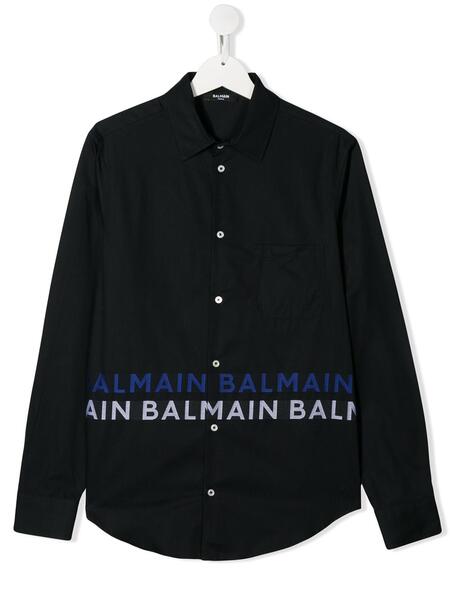 футболка с логотипом Balmain Kids 15465052495232121114