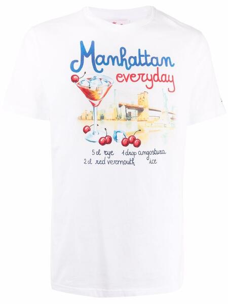 футболка Manhattan Drink с графичным принтом MC2 SAINT BARTH 1680506976