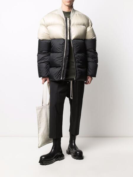 пуховик в двух тонах Rick Owens 168324635350