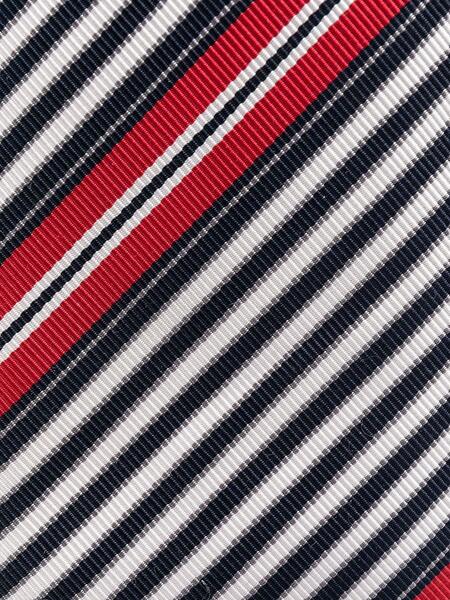 трикотажный галстук в диагональную полоску Thom Browne 16121530636363633263