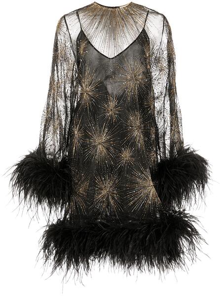 платье мини с бисером Yves Saint Laurent 154915025152