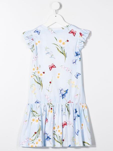 платье с цветочным принтом Monnalisa 1494470356