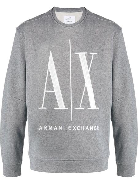 толстовка с круглым вырезом и логотипом ARMANI EXCHANGE 150109018876