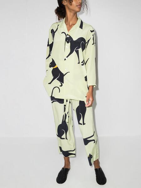 шелковая пижама Casablanca Saxa с принтом Olivia Von Halle 1670545877