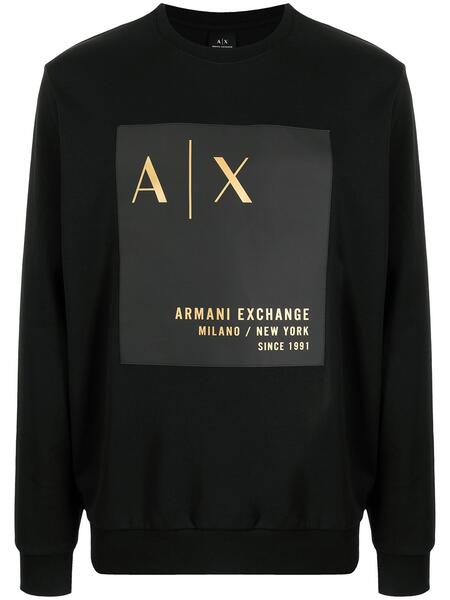 толстовка с круглым вырезом и логотипом ARMANI EXCHANGE 170365198883