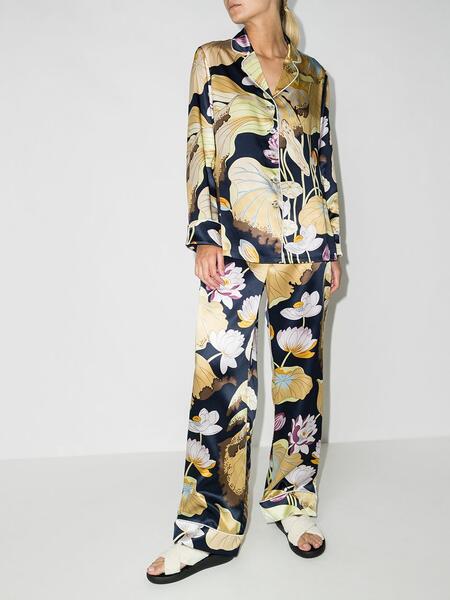 пижама Lila Hasani с цветочным принтом Olivia Von Halle 1670479083