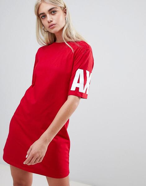 Платье-футболка с логотипом Armani Exchange - Красный 1337254