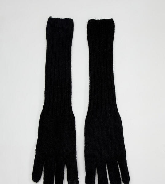 Длинные черные перчатки для сенсорных гаджетов My Accessories - Черный 1338490