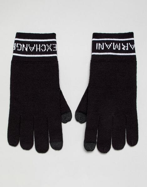 Темно-синие перчатки Armani Exchange - Темно-синий 1308884