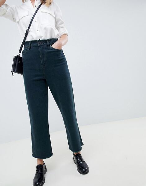 Фактурные зеленые джинсы с широкими штанинами ASOS DESIGN - Зеленый 1280565