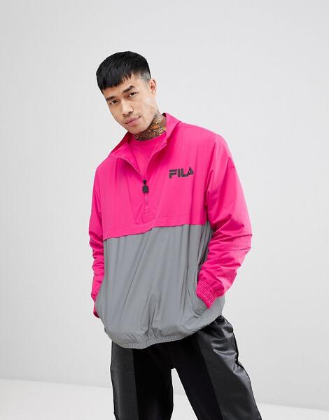 Розовая куртка со светоотражающей вставкой Fila black line - Розовый 1329400