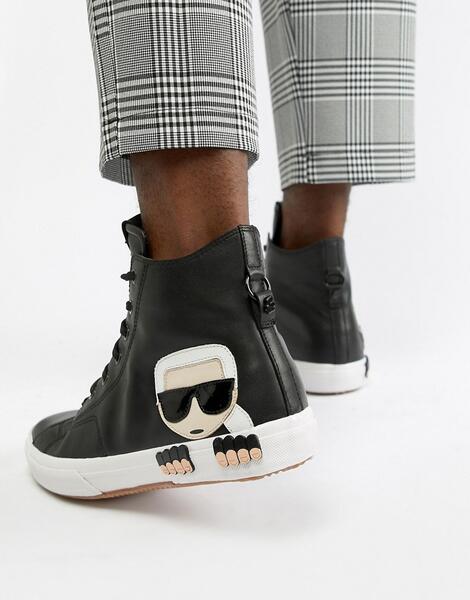 Черные высокие кроссовки Karl Lagerfeld Kampus - Черный 1345300