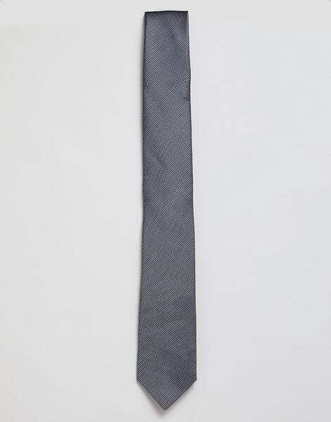 Серый узкий шелковый галстук в крапинку Calvin Klein - Серый 1282850