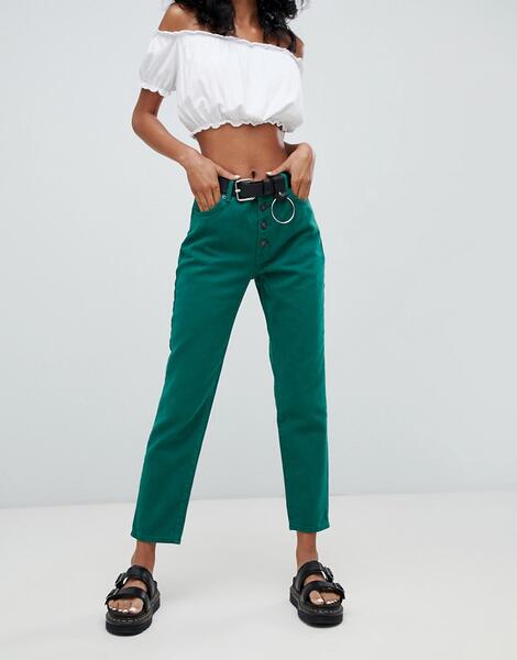Зеленые джинсы в винтажном стиле Pull&Bear - Зеленый 1362071