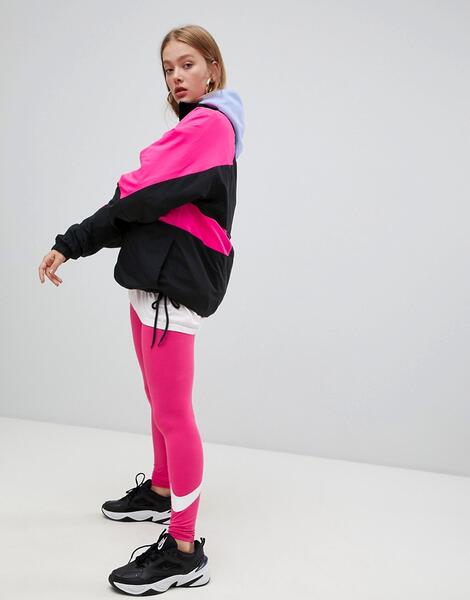 Розовые леггинсы с логотипом-галочкой Nike Legasee - Розовый 1255543