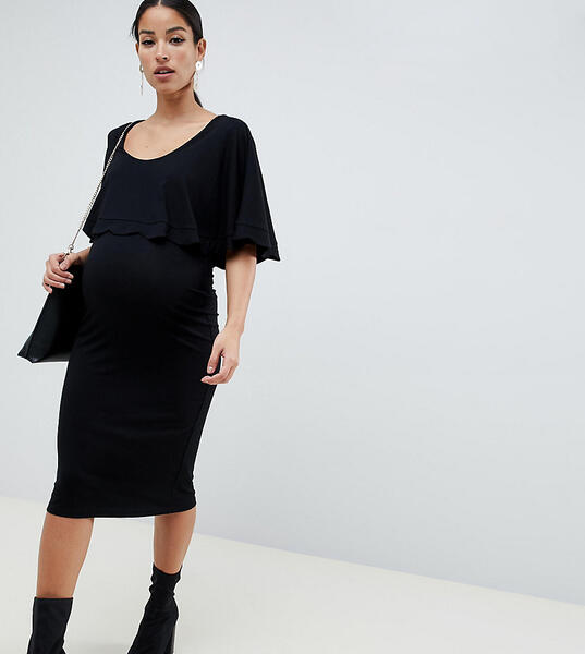 Облегающее платье миди для кормления с кейпом ASOS DESIGN Maternity Asos Maternity 1330157