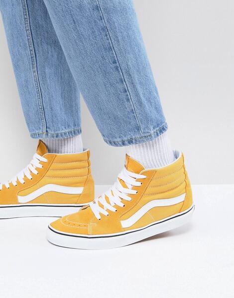 Высокие желтые кроссовки Vans VA38GEQA0 - Желтый 1256462