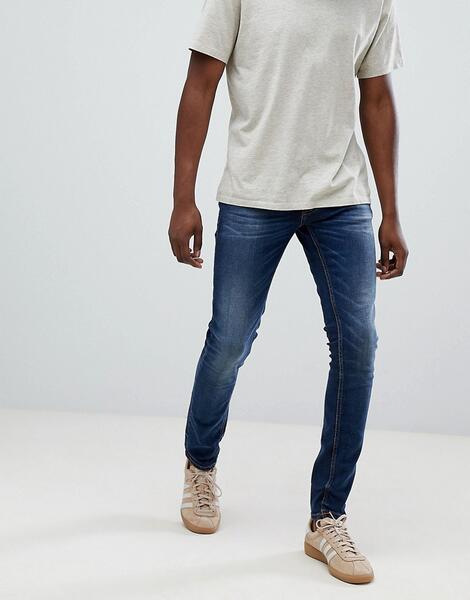 Супероблегающие джинсы Nudie Jeans Co Tight Terry - Синий 1325108