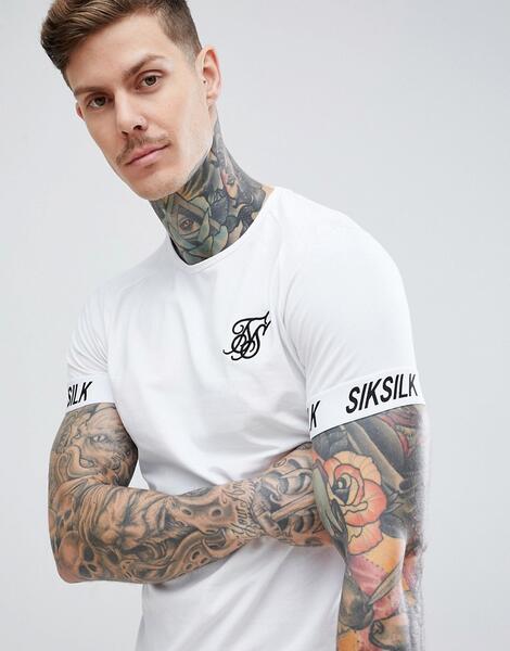 Белая футболка SikSilk - Белый 1302964