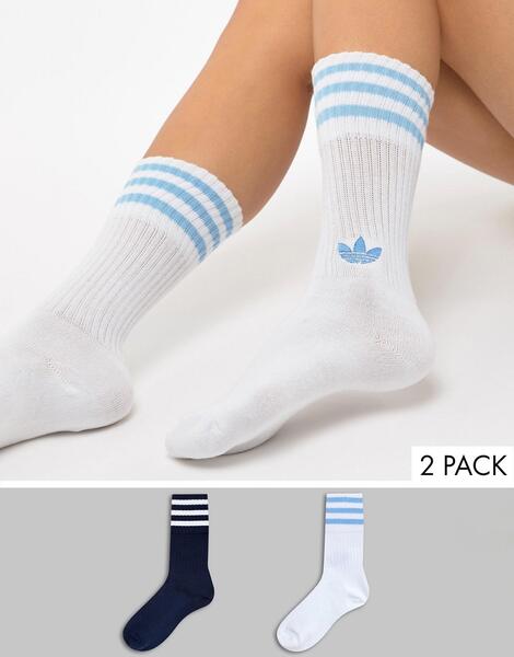 Набор из 2 пар носков (синие / белые) adidas Originals - Синий 1243365