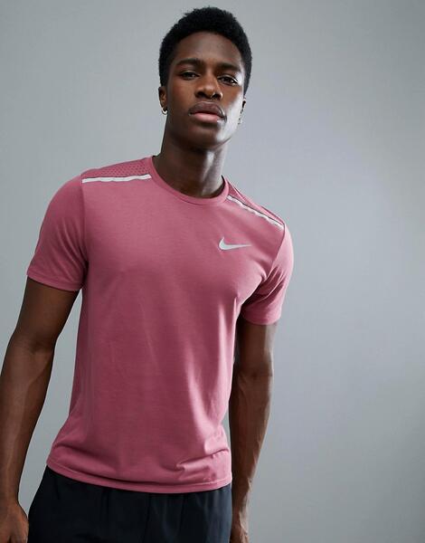 Розовая футболка Nike Running Breathe Tailwind 892813-623 - Розовый 1206633