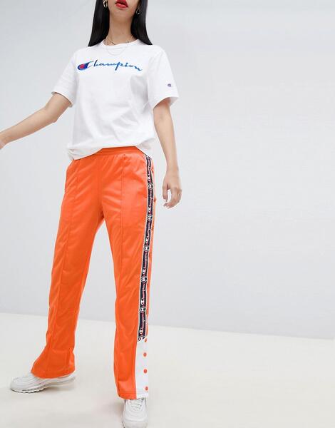 Спортивные штаны с логотипом и кнопками Champion - Оранжевый 1317560