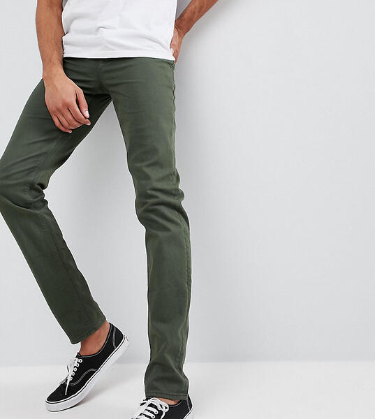 Зеленые джинсы узкого кроя ASOS DESIGN Tall - Зеленый 1226944