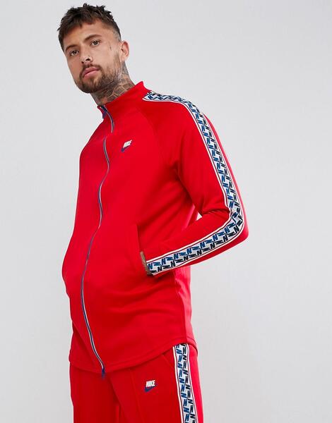 Спортивная куртка с полосками по бокам Nike AJ2681-657 - Красный 1208439