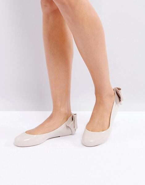 Туфли на плоской подошве с бантом Melissa Space Love - Медный Vivienne Westwood For Melissa 1078024