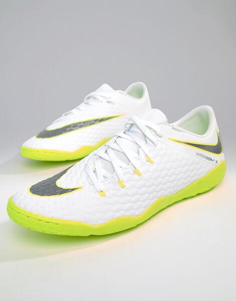 Белые футбольные бутсы для футзала Nike Hypervenom Phantomx 3 aj3814-1 Nike Football 1207353