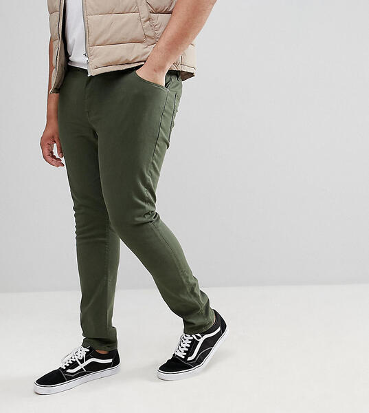 Зеленые джинсы скинни ASOS DESIGN Plus - Зеленый 1226983