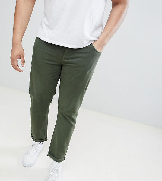 Зеленые джинсы слим ASOS DESIGN Plus - Зеленый 1226990