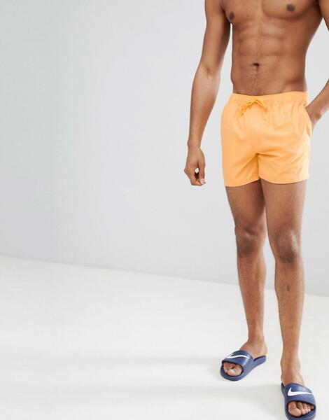 Короткие оранжевые шорты для плавания ASOS DESIGN - Оранжевый 1254158