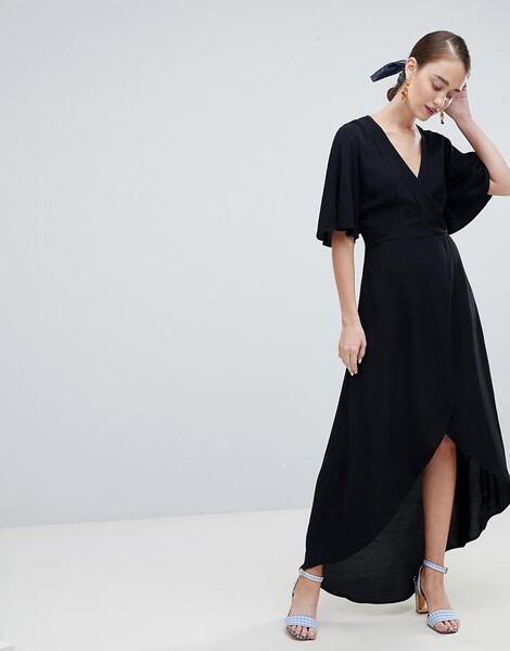 Асимметричное платье с запахом New Look - Черный 1290954