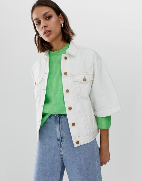 Джинсовая куртка с укороченными рукавами Pepe Jeans - Белый 1239849