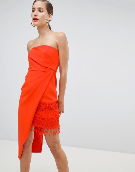 Облегающее платье с кисточками River Island - Красный 1316082
