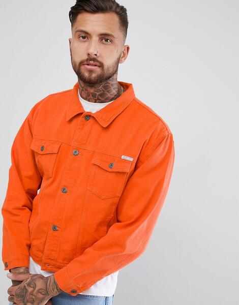 Оранжевая джинсовая куртка-oversize Liquor N Poker - Оранжевый 1261532