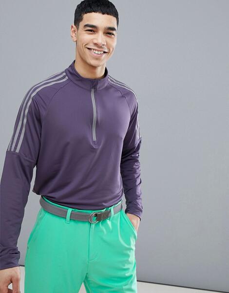 Фиолетовый свитшот на молнии adidas CD9940 - Фиолетовый adidas Golf 1249013