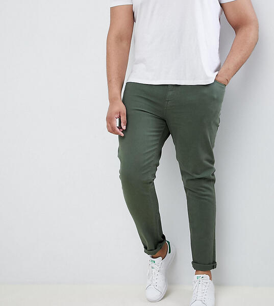 Зеленые джинсы скинни ASOS DESIGN Plus - Зеленый 1226988