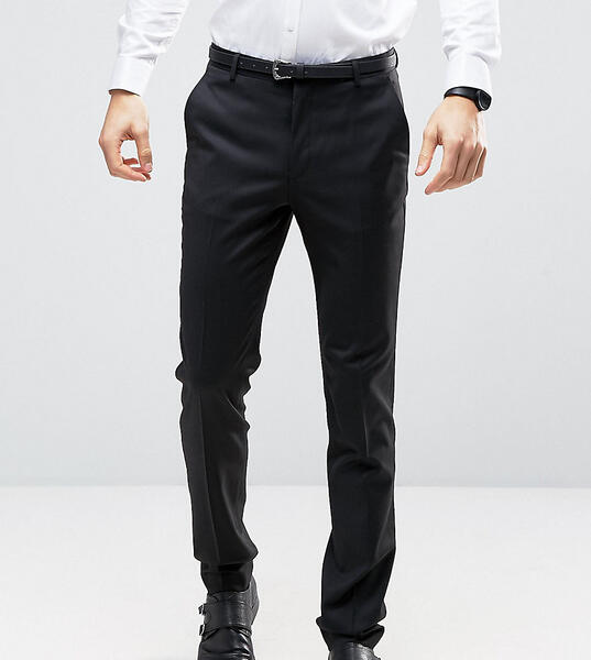 Черные узкие брюки под смокинг ASOS TALL - Черный ASOS DESIGN 956902