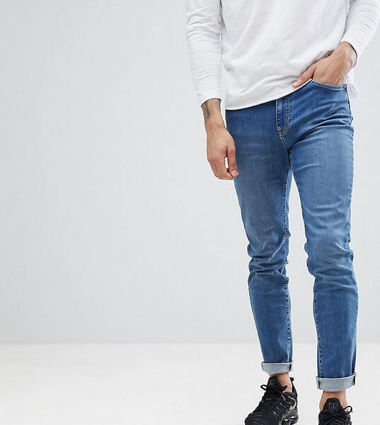 Средне выбеленные контрастные зауженные джинсы Brooklyn Supply Co. 1256701
