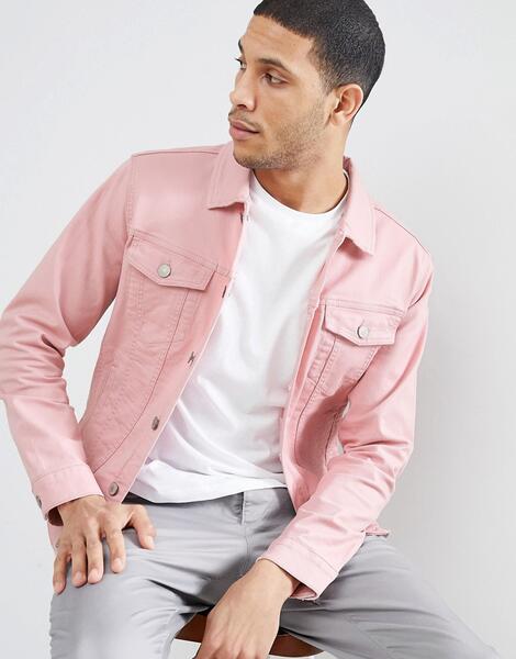 Розовая джинсовая куртка Jack & Jones Originals - Розовый 1229321
