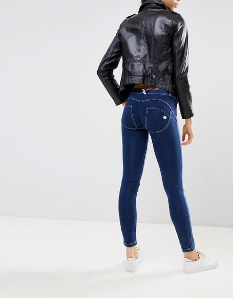 Рваные джинсы скинни с моделирующим эффектом Freddy WR.UP - Синий 1248466
