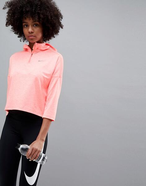 Худи розового цвета Nike Running Dry Element - Розовый 1200478