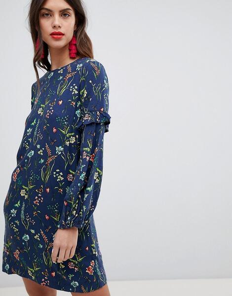 Платье со сплошным цветочным принтом Esprit - Мульти EDC by Esprit 1263330